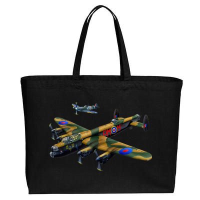 Battle of Britain Airforce War Plane Cotton Canvas Jumbo Tote