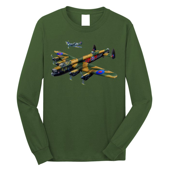 Battle of Britain Airforce War Plane Long Sleeve Shirt