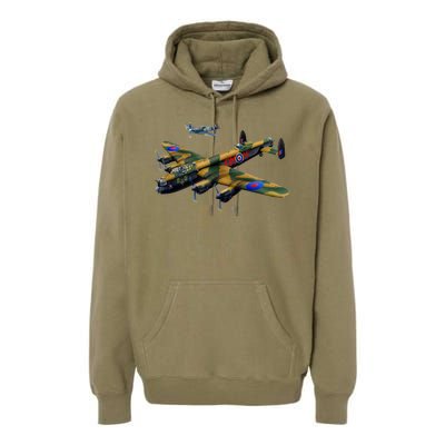 Battle of Britain Airforce War Plane Premium Hoodie