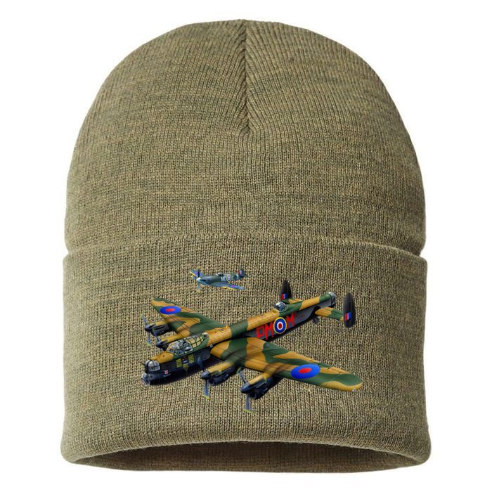 Battle of Britain Airforce War Plane Sustainable Knit Beanie