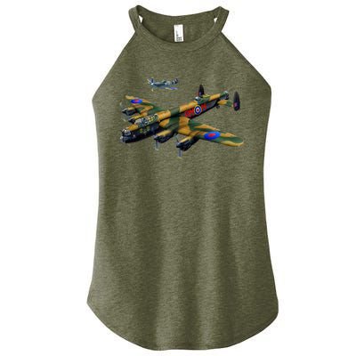 Battle of Britain Airforce War Plane Women's Perfect Tri Rocker Tank