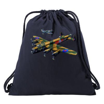 Battle of Britain Airforce War Plane Drawstring Bag