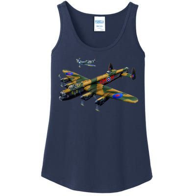 Battle of Britain Airforce War Plane Ladies Essential Tank