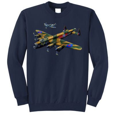 Battle of Britain Airforce War Plane Tall Sweatshirt