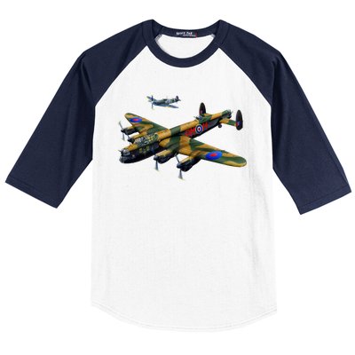 Battle of Britain Airforce War Plane Baseball Sleeve Shirt