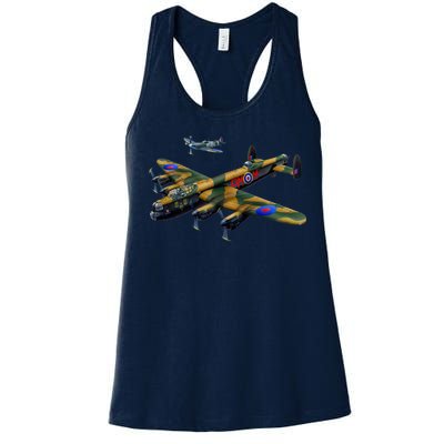 Battle of Britain Airforce War Plane Women's Racerback Tank