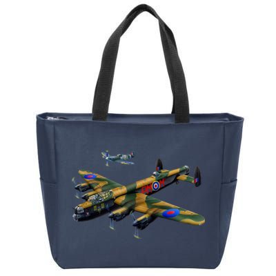 Battle of Britain Airforce War Plane Zip Tote Bag