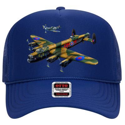 Battle of Britain Airforce War Plane High Crown Mesh Back Trucker Hat