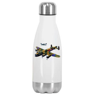 Battle of Britain Airforce War Plane Stainless Steel Insulated Water Bottle