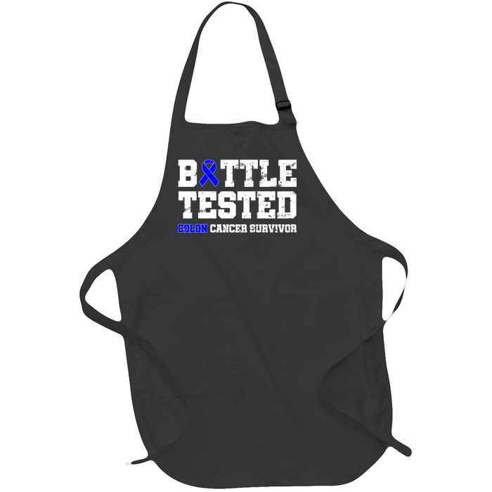 Battle Tested Colon Cancer Survivor Full-Length Apron With Pockets