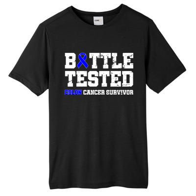 Battle Tested Colon Cancer Survivor Tall Fusion ChromaSoft Performance T-Shirt