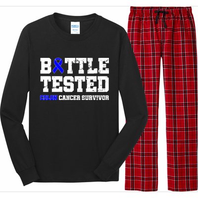 Battle Tested Colon Cancer Survivor Long Sleeve Pajama Set