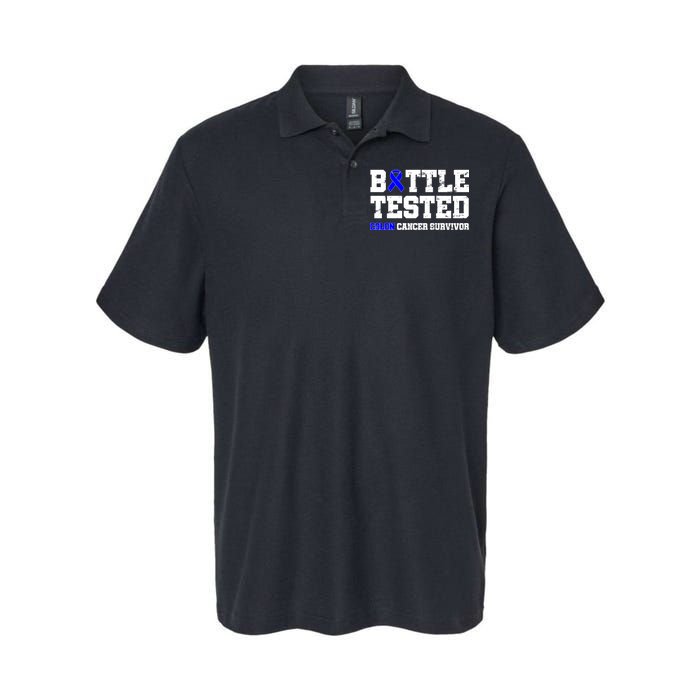 Battle Tested Colon Cancer Survivor Softstyle Adult Sport Polo