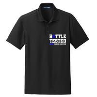 Battle Tested Colon Cancer Survivor Dry Zone Grid Polo