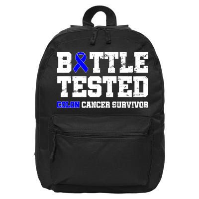 Battle Tested Colon Cancer Survivor 16 in Basic Backpack