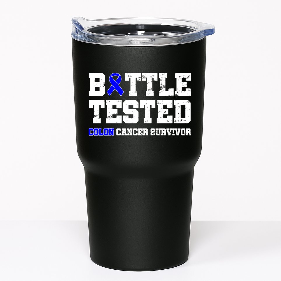 Battle Tested Colon Cancer Survivor Tumbler