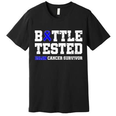 Battle Tested Colon Cancer Survivor Premium T-Shirt