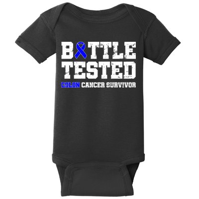 Battle Tested Colon Cancer Survivor Baby Bodysuit