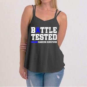 Battle Tested Colon Cancer Survivor Women's Strappy Tank