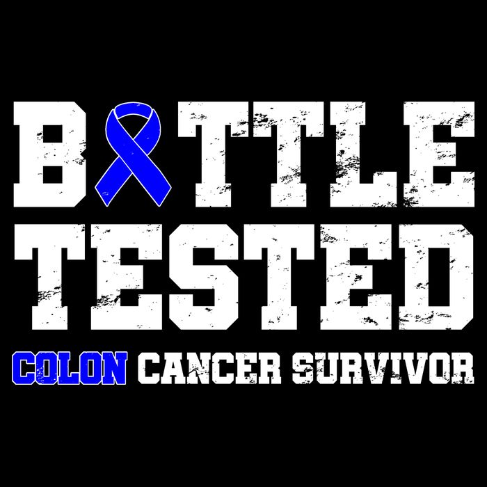 Battle Tested Colon Cancer Survivor Women's V-Neck T-Shirt