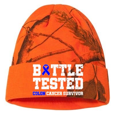 Battle Tested Colon Cancer Survivor Kati Licensed 12" Camo Beanie