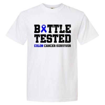 Battle Tested Colon Cancer Survivor Garment-Dyed Heavyweight T-Shirt