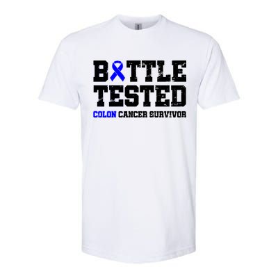 Battle Tested Colon Cancer Survivor Softstyle CVC T-Shirt