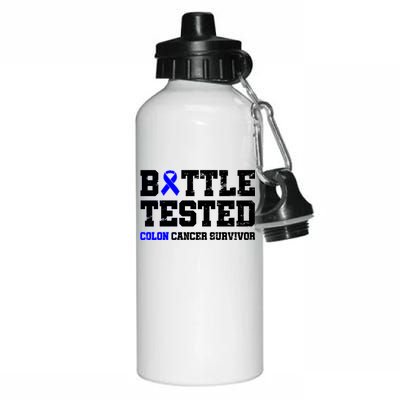 Battle Tested Colon Cancer Survivor Aluminum Water Bottle