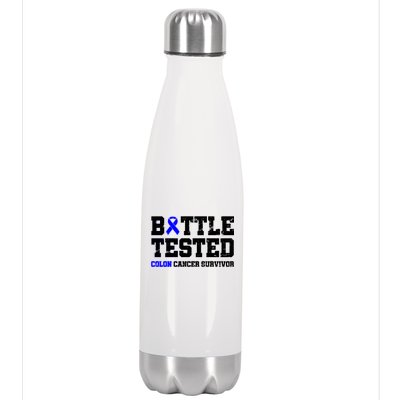 Battle Tested Colon Cancer Survivor Stainless Steel Insulated Water Bottle