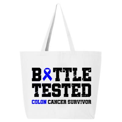 Battle Tested Colon Cancer Survivor 25L Jumbo Tote