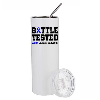 Battle Tested Colon Cancer Survivor Stainless Steel Tumbler