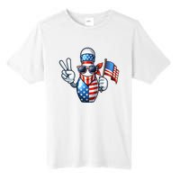 Bowling American Usa Flag Sunglasses 4th Of July Tall Fusion ChromaSoft Performance T-Shirt