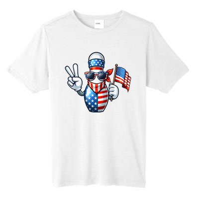 Bowling American Usa Flag Sunglasses 4th Of July Tall Fusion ChromaSoft Performance T-Shirt