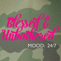Blessed And Unbothered My Mood Christian Legacy Tie Dye Trucker Hat