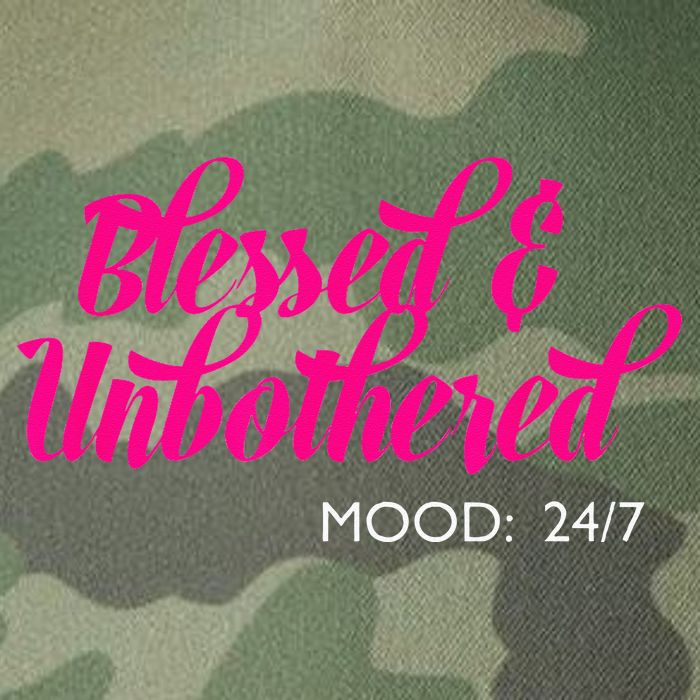 Blessed And Unbothered My Mood Christian Legacy Tie Dye Trucker Hat