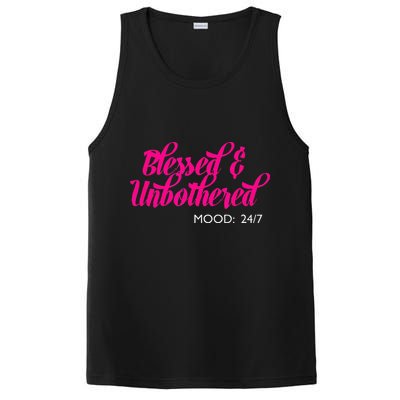 Blessed And Unbothered My Mood Christian PosiCharge Competitor Tank
