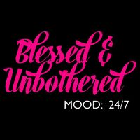 Blessed And Unbothered My Mood Christian Toddler Sweatshirt