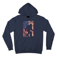 Bigfoot American US Flag Memorial Day Sasquatch Patriotic Hoodie