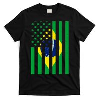 Brazil American USA Flag Brazilian Pride T-Shirt