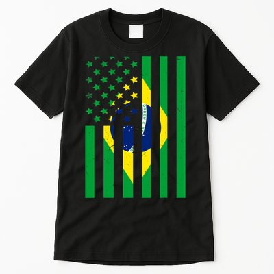 Brazil American USA Flag Brazilian Pride Tall T-Shirt