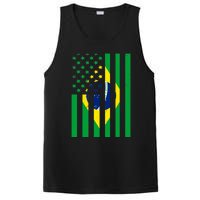 Brazil American USA Flag Brazilian Pride PosiCharge Competitor Tank