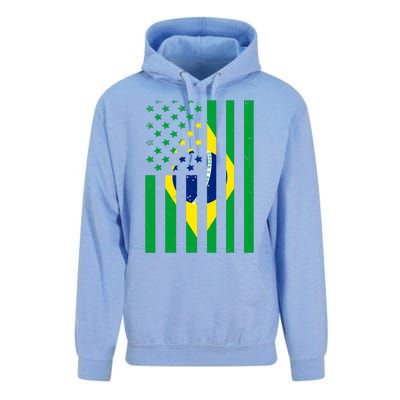 Brazil American USA Flag Brazilian Pride Unisex Surf Hoodie