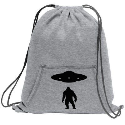 Bigfoot And Ufo Funny Sweatshirt Cinch Pack Bag