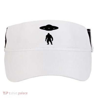 Bigfoot And Ufo Funny Adult Drive Performance Visor
