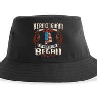 Birmingham Alabama Usa Flag 4th Of July Sustainable Bucket Hat