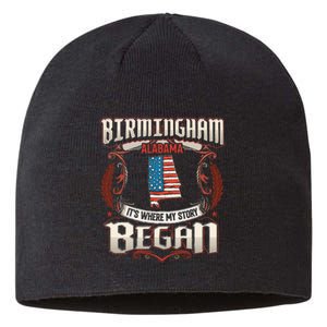 Birmingham Alabama Usa Flag 4th Of July Sustainable Beanie