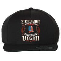 Birmingham Alabama Usa Flag 4th Of July Wool Snapback Cap