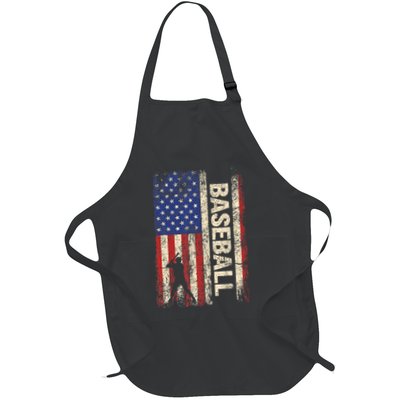 Baseball American Us Flag Vintage 4th Of July Apron