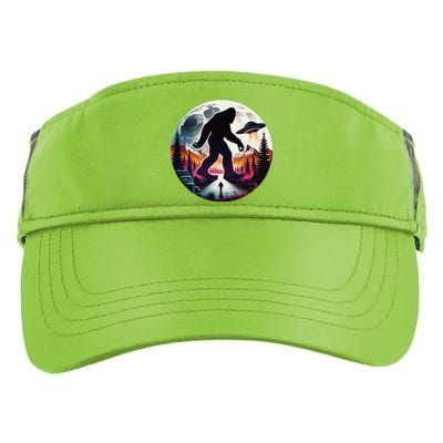 Bigfoot Alien Ufo Encounter Adult Drive Performance Visor