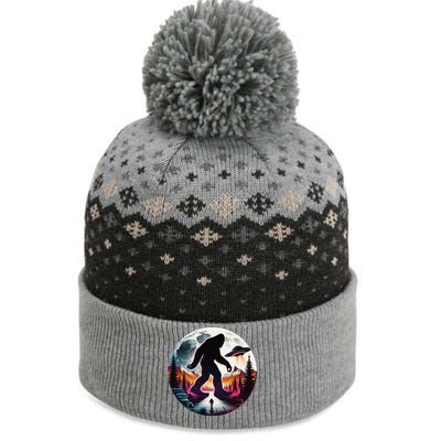 Bigfoot Alien Ufo Encounter The Baniff Cuffed Pom Beanie